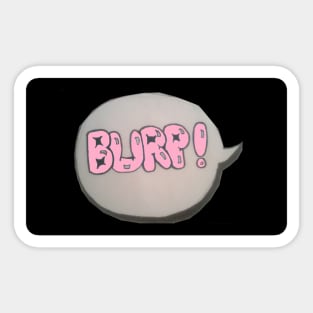 Baby Girl Burp Sticker